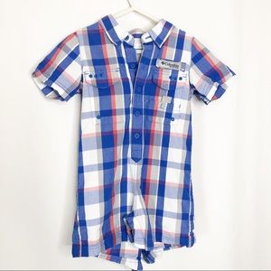 Columbia PFG Baby Boy One-Piece Romper Plaid